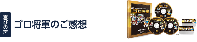 ゴロ将軍のご感想